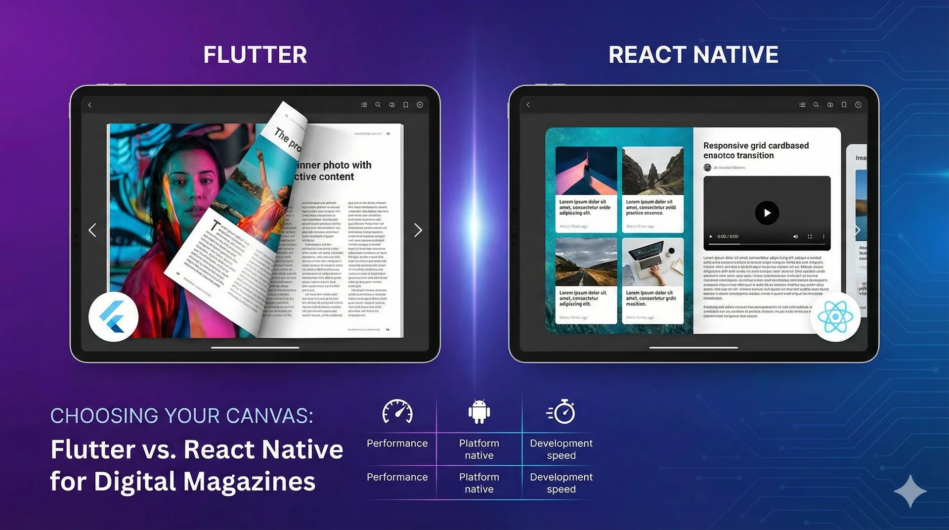 Choosing Your Canvas: Flutter vs. React Native for Digital Magazines ...